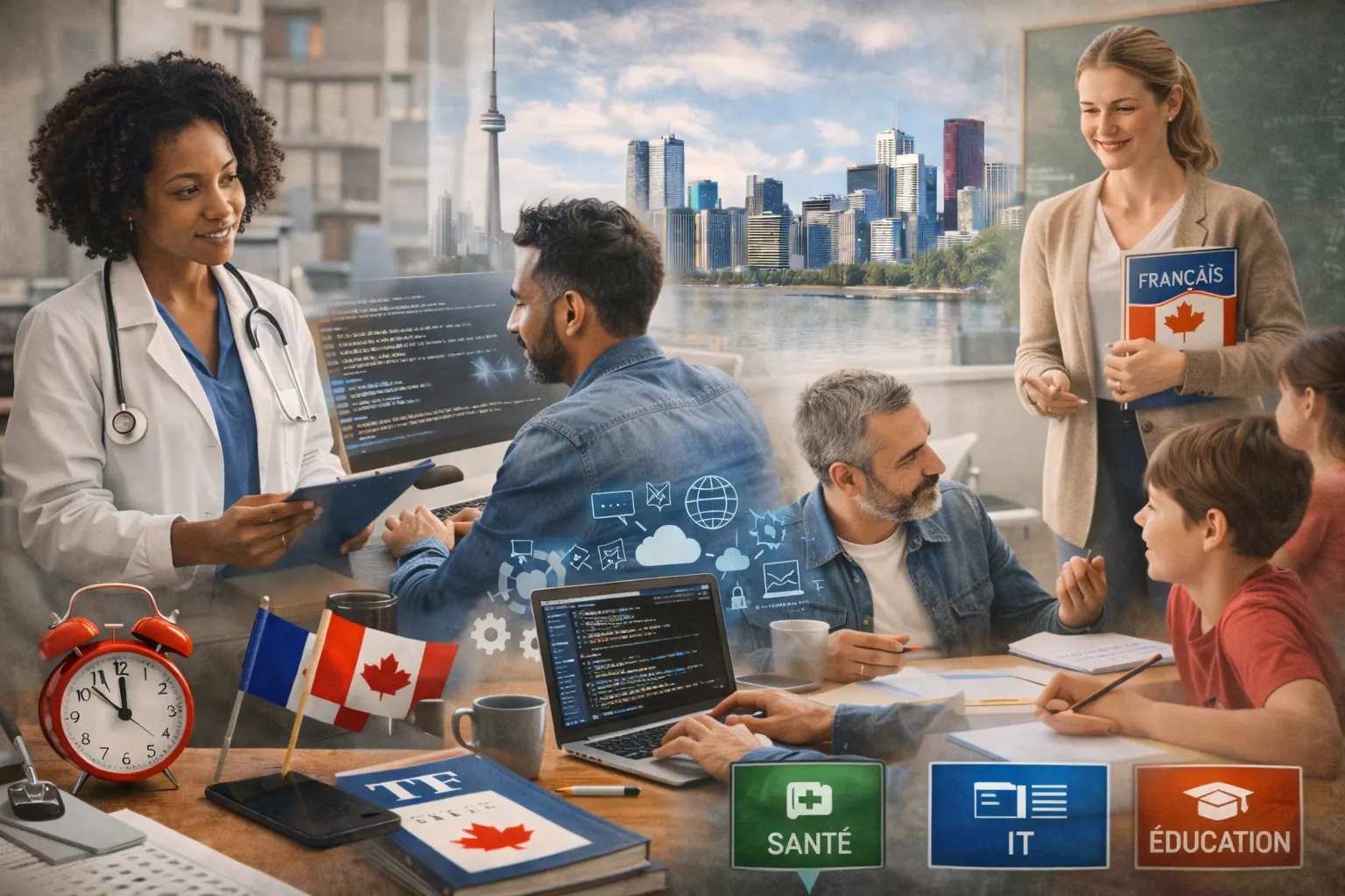 TCF Canada et Secteurs d'Emploi Prioritaires 2026 : Santé, IT, Éducation - Votre Profession Détermine Votre Vitesse d'Immigration